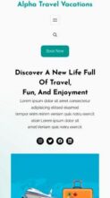 Alpha Travel Vacations (screenshot mobile)
