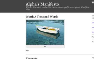 Alpha’s Manifesto (screenshot desktop)