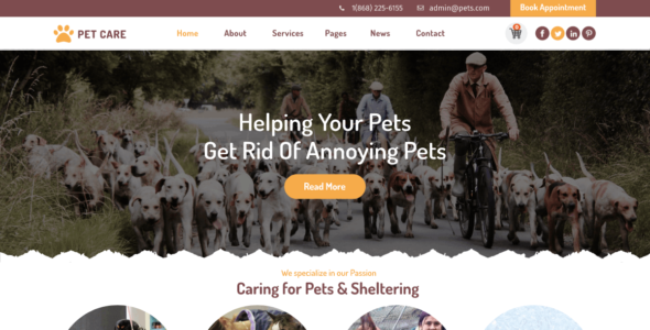 Animal Pet Care (WordPress)
