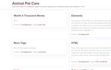 Animal Pet Care (screenshot desktop)