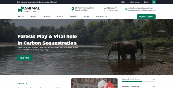 Animal Sanctuary (WordPress)