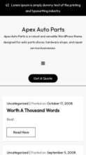 Apex Auto Parts (screenshot mobile)