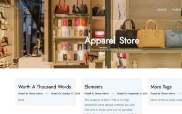 Apparel Store (screenshot desktop)