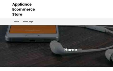 Appliance Ecommerce Store (screenshot desktop)