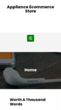 Appliance Ecommerce Store (screenshot mobile)