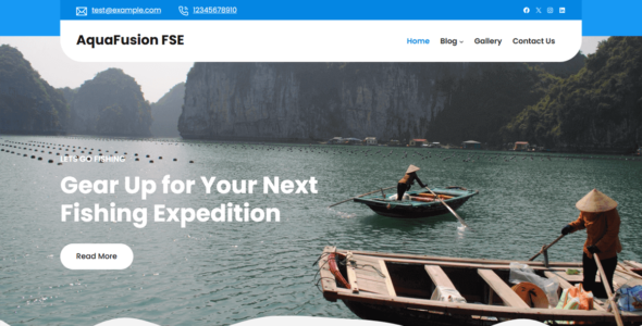 AquaFusion FSE (WordPress)