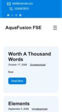AquaFusion FSE (screenshot mobile)
