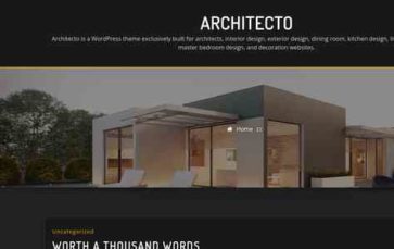 Architecto (ThemeArile) (screenshot desktop)