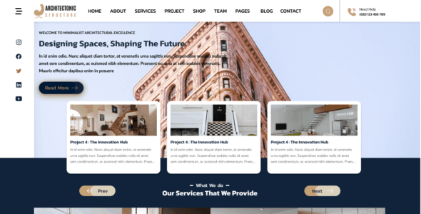 Architectonic Structure (WordPress)
