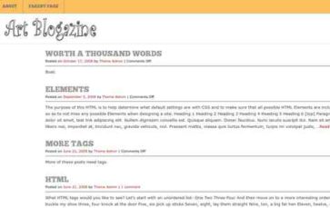 Art Blogazine (screenshot desktop)