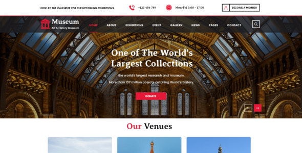 Art Gallery Museum (WordPress)