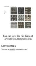 Art Portfolio (screenshot mobile)