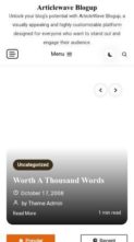 Articlewave Blogup (screenshot mobile)
