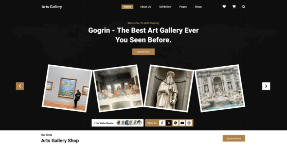 Artist Art Gallery (WordPress)
