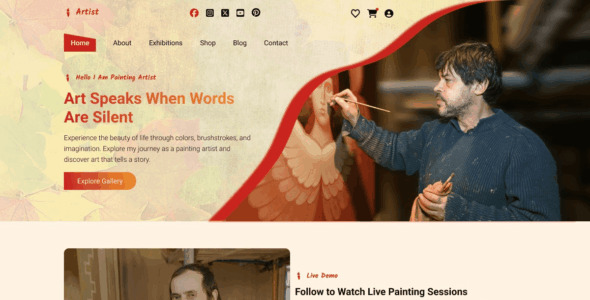 Artist Painter (WordPress)