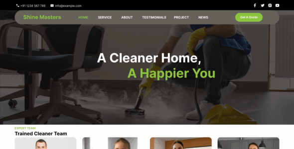 Aster Cleaning Service (WordPress)