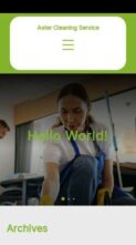 Aster Cleaning Service (screenshot mobile)