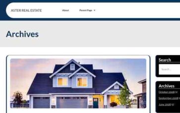 Aster Real Estate (screenshot desktop)