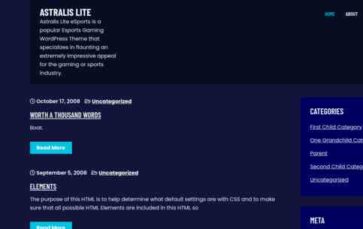 Astralis Lite (screenshot desktop)