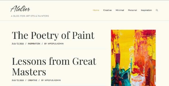 Atelier Journal (WordPress)