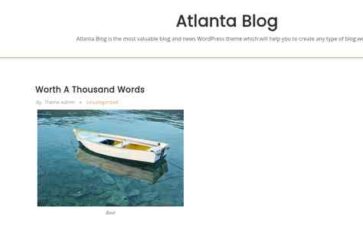 Atlanta Blog (screenshot desktop)