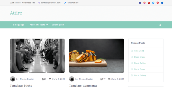 Attire Blog (WordPress)