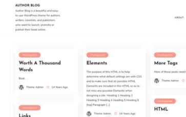 Author Blog (screenshot desktop)