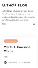 Author Blog (screenshot mobile)