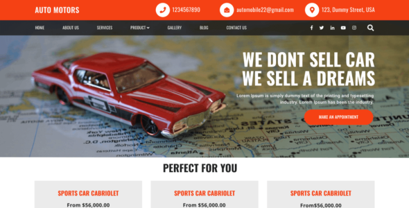 Auto Motors (WordPress)