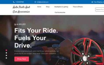 Auto Parts and Car Accessories (screenshot desktop)