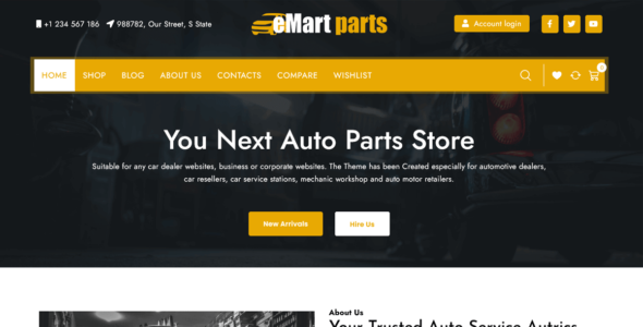 Auto Parts Store (WordPress)