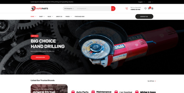 Auto Parts Supplier (WordPress)