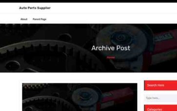 Auto Parts Supplier (screenshot desktop)