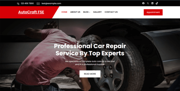 AutoCraft FSE (WordPress)