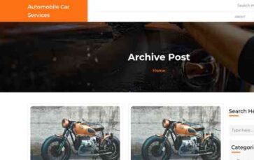 Automobile Car Services (screenshot desktop)