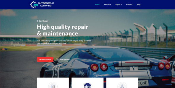 Automobile Company (WordPress)