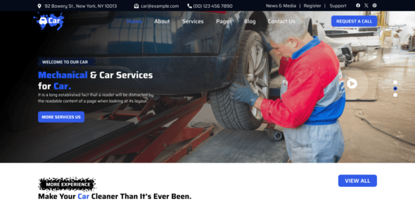 Automobile Detailing Shop (WordPress)