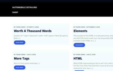 Automobile Detailing Shop (screenshot desktop)