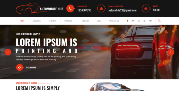 Automobile Hub (WordPress)