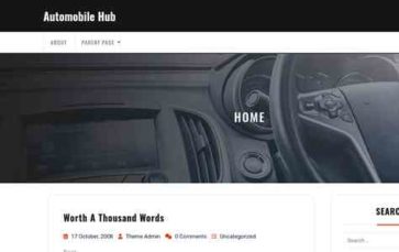 Automobile Hub (screenshot desktop)