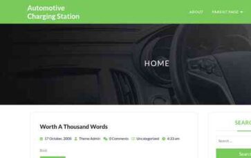 Automotive Charging Station (screenshot desktop)