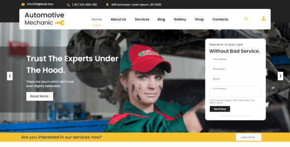 Automotive Mechanic (WordPress)