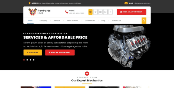 Automotive Parts (WordPress)
