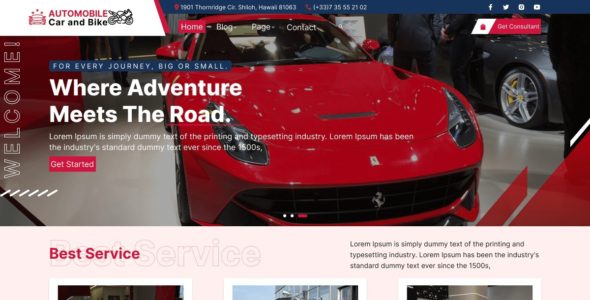 Automotive Services (WordPress)
