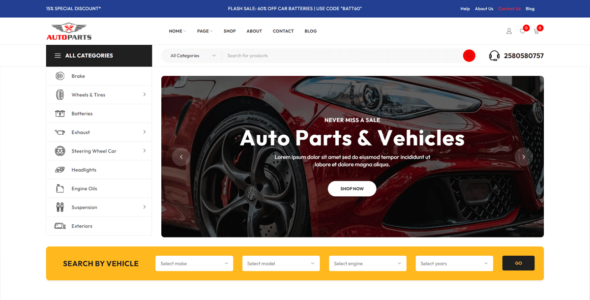 Automotive Store (WordPress)