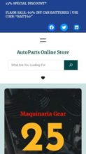 AutoParts Online Store (screenshot mobile)