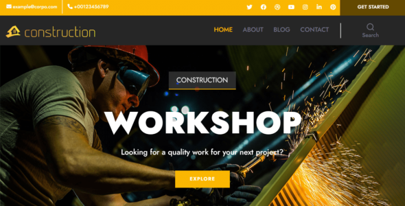 Avantex Construction (WordPress)
