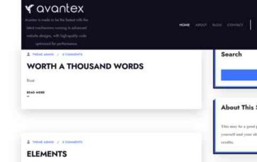 Avantex (screenshot desktop)