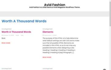 Avid Fashion (screenshot desktop)