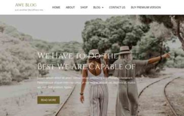 Awe Blog (screenshot desktop)